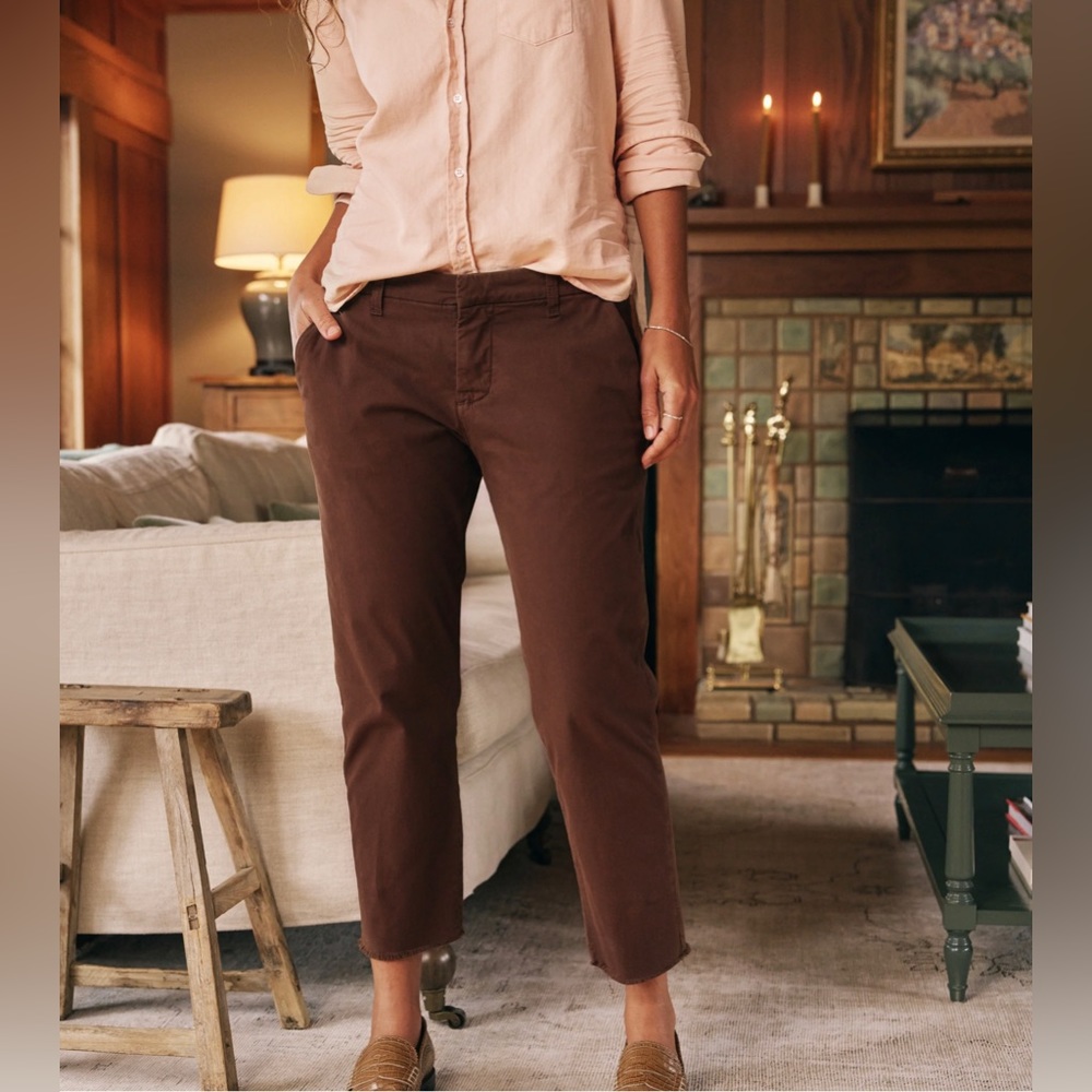 Frank & Eileen Wicklow Pant - Chocolate 6 NWOT